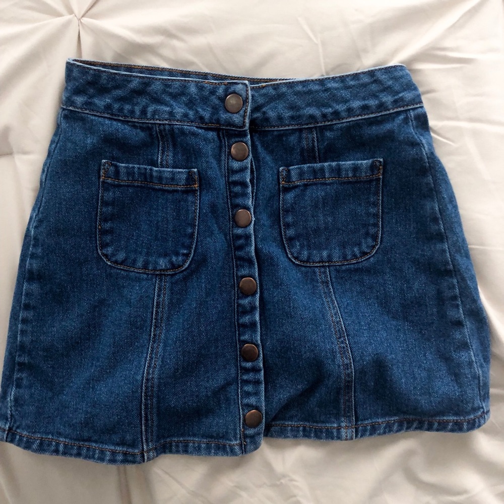 PacSun Button Denim Skirt